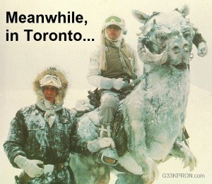 Icemagedon got you stranded? Ride a TaunTaun Ice Storm Joke